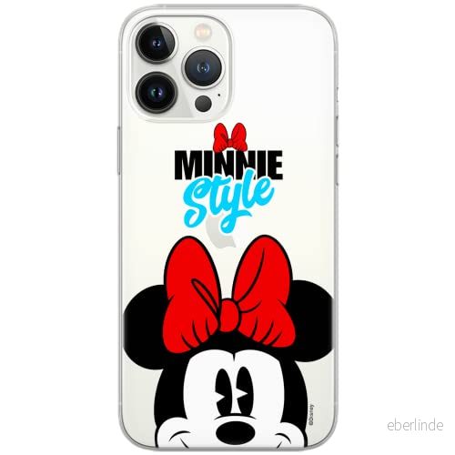 ERT GROUP mobiltelefonfodral för Huawei P30 originalt och officiellt licensierat Disney mönster Minnie 027 Vit optimalt anpassad till formen på mobiltelefonen, gedeeltelijk transparant 5902980134094