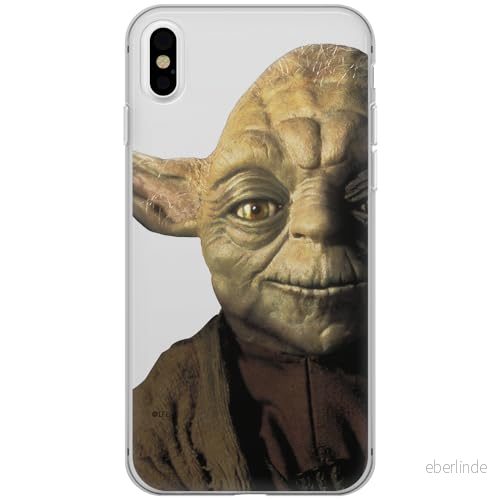 ERT GROUP mobiltelefonfodral för Apple Iphone X/XS originalt och officiellt licensierat Star Wars mönster Yoda 004 Vit optimalt anpassad till formen på mobiltelefonen, gedeeltelijk transparant 5902980168488