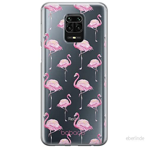 ERT GROUP mobiltelefonfodral för Xiaomi REDMI NOTE 9 PRO/ 9S originalt och officiellt licensierat Babaco mönster Flamingo 005 optimalt anpassad till formen på mobiltelefonen, gedeeltelijk transparant 5903040314173