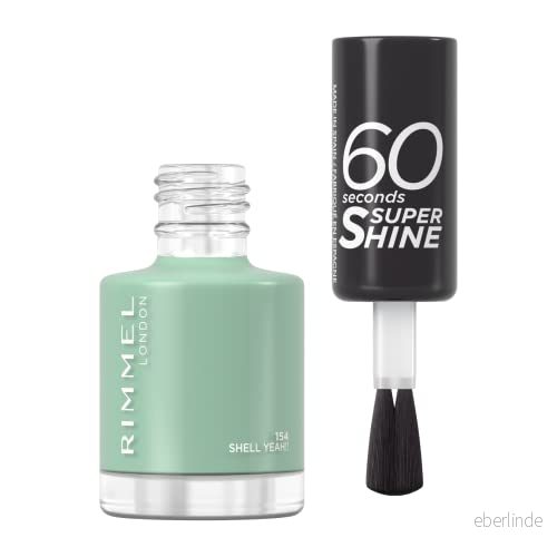 Rimmel London 60 Seconds Super Shine Nagellack 154 Shell Yeah 8 ml 3616303403195