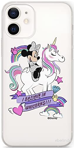 ERT GROUP mobiltelefonfodral för Apple Iphone 12 Mini originalt och officiellt licensierat Disney mönster Minnie 035 Vit optimalt anpassad till formen på mobiltelefonen, gedeeltelijk transparant 5903537975504