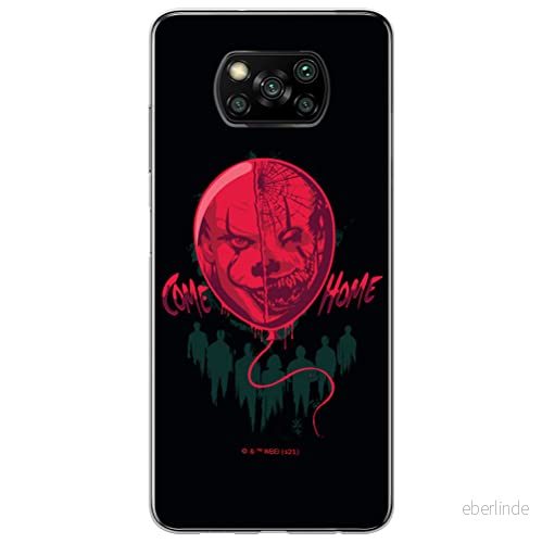 ERT GROUP mobiltelefonfodral för Xiaomi POCOPHONE X3 originalt och officiellt licensierat Horror mönster It 018 optimalt anpassad till formen på mobiltelefonen, fodral tillverkad av TPU plast 5905131995278