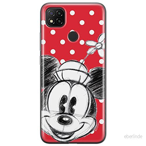 ERT GROUP mobiltelefonfodral för Xiaomi REDMI 9C originalt och officiellt licensierat Disney mönster Minnie 009 optimalt anpassad till formen på mobiltelefonen, fodral tillverkad av TPU plast 5903040276365
