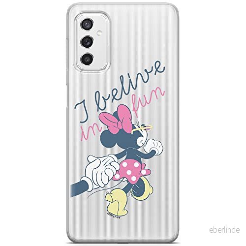 ERT GROUP mobiltelefonfodral för Samsung M52 5G originalt och officiellt licensierat Disney mönster Minnie 005 optimalt anpassad till formen på mobiltelefonen, gedeeltelijk transparant 5904805495434