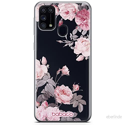 ERT GROUP mobiltelefonfodral för Samsung M31 originalt och officiellt licensierat Babaco mönster Flowers 055 optimalt anpassad till formen på mobiltelefonen, gedeeltelijk transparant 5905131356598