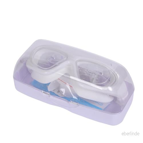 Endless EL1007 Premium simglasögon Med anti dimma och UV skydd Vit Material: Silikon, PU Snygga 180 graders vidsiktsglasögon Mjuk silikonpackning för läckagefria hårt fodral 616967791075