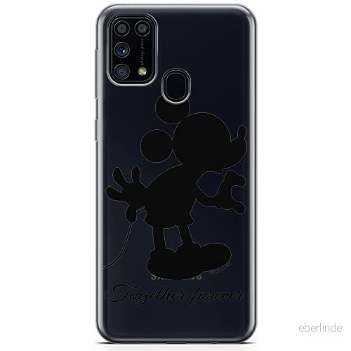 ERT GROUP mobiltelefonfodral för Samsung M31 originalt och officiellt licensierat Disney mönster Mickey 005 optimalt anpassad till formen på mobiltelefonen, gedeeltelijk transparant 5904805475979