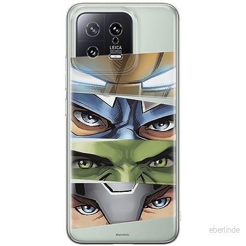 ERT GROUP mobiltelefonfodral för Xiaomi 13 originalt och officiellt licensierat Marvel mönster Avengers 006 optimalt anpassad till formen på mobiltelefonen, gedeeltelijk transparant 5905511911904