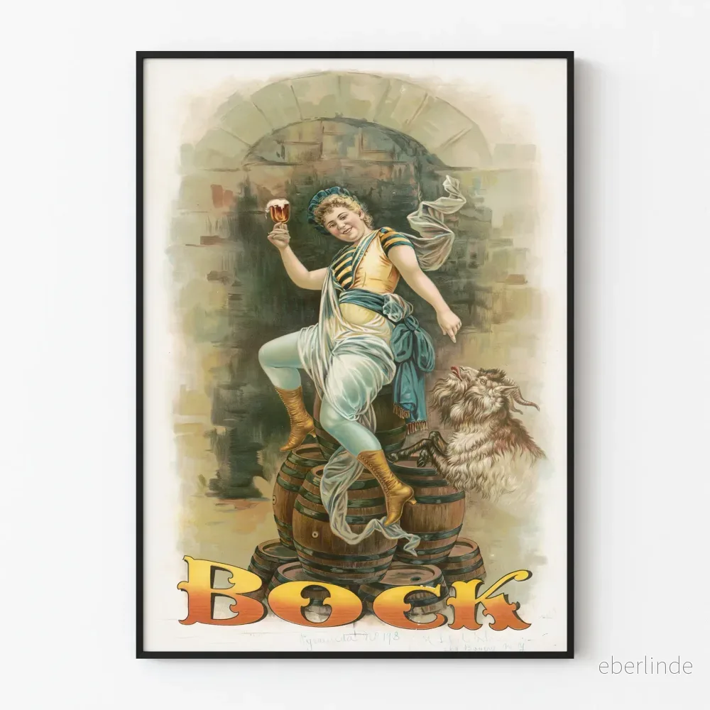 Vintageposter Boeck Pyramida - Handgjord väggdekoration