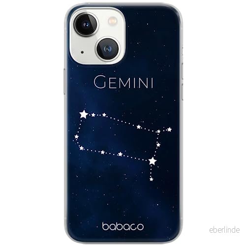 ERT GROUP mobiltelefonfodral för Apple Iphone 13 originalt och officiellt licensierat Babaco mönster Zodiac Constellation 003 Vit anpassad till formen på mobiltelefonen, fodral tillverkad av TPU plast 5903932838800