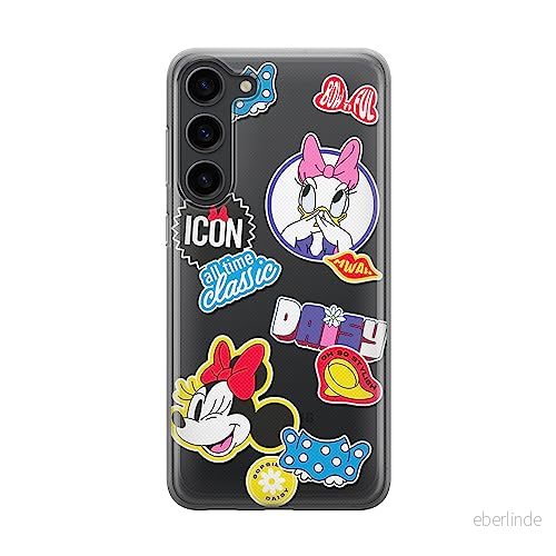 ERT GROUP mobiltelefonfodral för Samsung S23 PLUS originalt och officiellt licensierat Disney mönster Minnie 067 optimalt anpassad till formen på mobiltelefonen, gedeeltelijk transparant 5905511453343