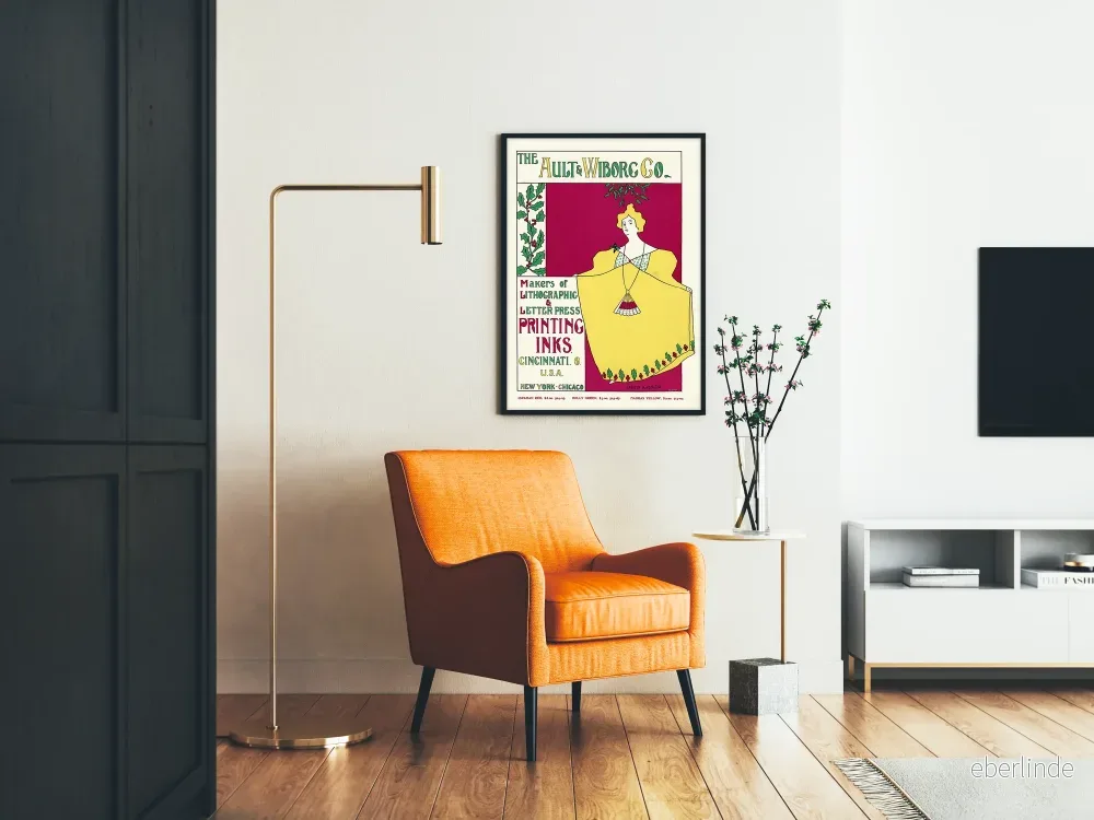 Vintage reklamposter för Ault & Wiborg Co. för tryckfärger - Bild 2