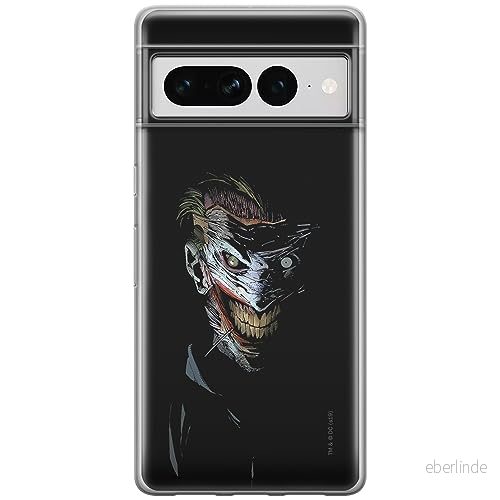 ERT GROUP mobiltelefonfodral för Google PIXEL 7 PRO originalt och officiellt licensierat DC mönster Joker 011 optimalt anpassad till formen på mobiltelefonen, fodral tillverkad av TPU plast 5905795180409
