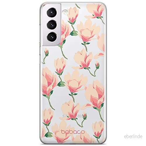 ERT GROUP mobiltelefonfodral för Samsung S21 originalt och officiellt licensierat Babaco mönster Flowers 016 optimalt anpassad till formen på mobiltelefonen, gedeeltelijk transparant 5903932626209
