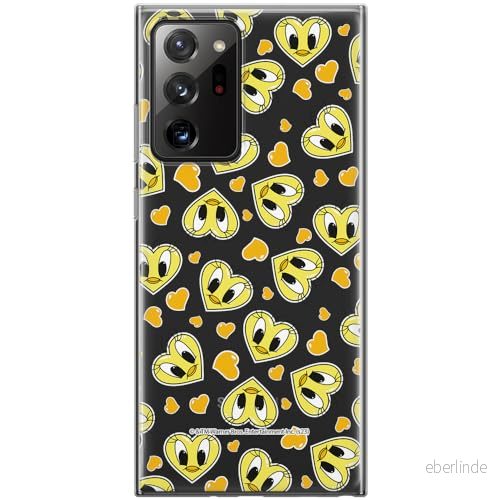 ERT GROUP mobiltelefonfodral för Samsung GALAXY NOTE 20 ULTRA originalt och officiellt licensierat Looney Tunes mönster Tweety 017 anpassad till formen på mobiltelefonen, gedeeltelijk transparant 5905795120733