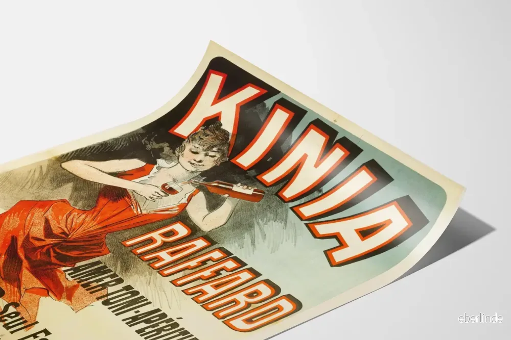 Vintageposter Kinia Raffard Amer Toni Aperitif - Retro väggdekoration - Bild 3