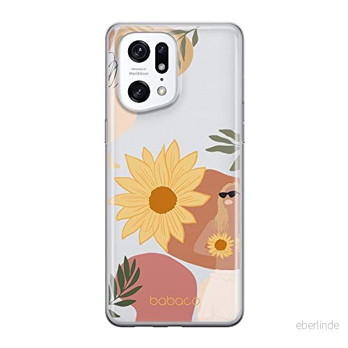 ERT GROUP mobiltelefonfodral för Oppo FIND X5 PRO originalt och officiellt licensierat Babaco mönster Flowers 015 optimalt anpassad till formen på mobiltelefonen, gedeeltelijk transparant 5905511408923