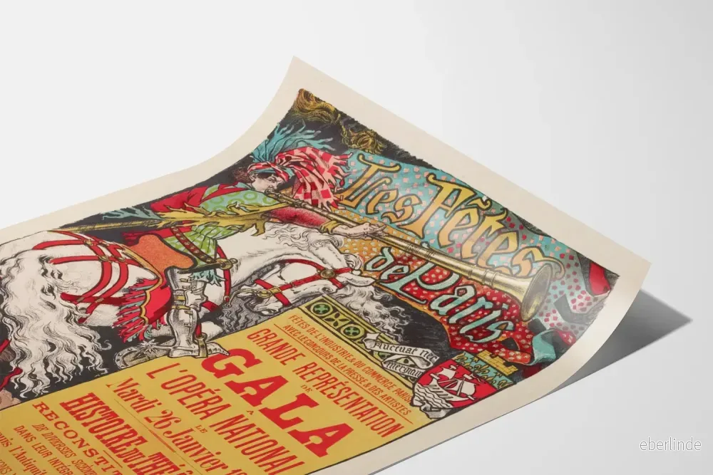 Poster av Les Fêtes de Paris - Storslagen galaföreställning på Nationaloperan 1886 - Bild 3