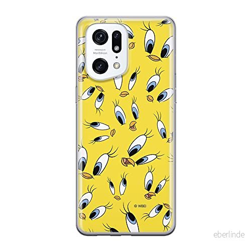 ERT GROUP mobiltelefonfodral för Oppo FIND X5 PRO originalt och officiellt licensierat Looney Tunes mönster Tweety 006 optimalt anpassad till formen på mobiltelefonen, fodral tillverkad av TPU plast 5905511410896