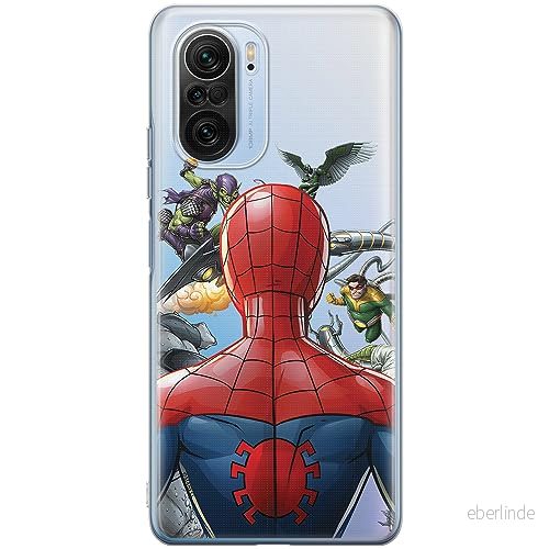 ERT GROUP mobiltelefonfodral för Xiaomi MI 11i/ REDMI K40/K40 PRO/POCO F3/ F3 PRO originalt och officiellt licensierat Marvel mönster Spider Man 004, gedeeltelijk transparant 5905511894122
