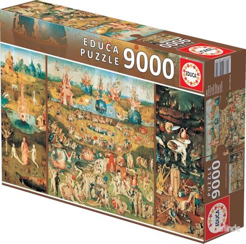 Educa Pussel XXL. The Garden of Delights. med 9 000 bitar för vuxna (14831) 71473037602