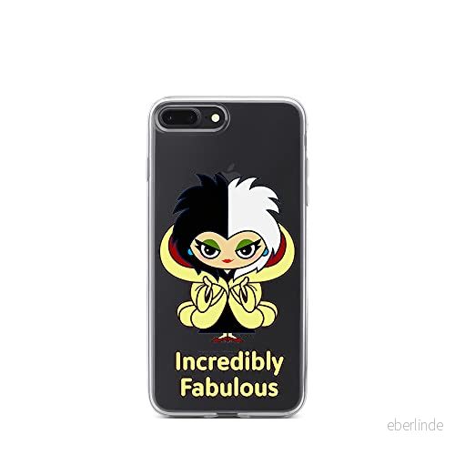 ERT GROUP mobiltelefonfodral för Iphone 7 PLUS/ 8 PLUS originalt och officiellt licensierat Disney mönster Cruella 006 optimalt anpassad till formen på mobiltelefonen, gedeeltelijk transparant 5905131490056