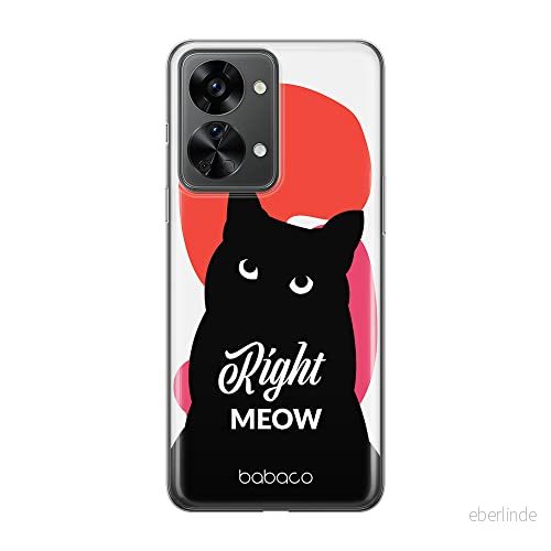 ERT GROUP mobiltelefonfodral för Oneplus NORD 2T 5G originalt och officiellt licensierat Babaco mönster Cats 004 optimalt anpassad till formen på mobiltelefonen, fodral tillverkad av TPU plast 5905511276393