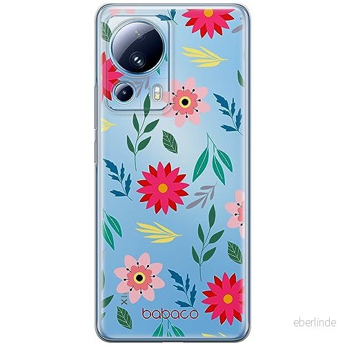 ERT GROUP mobiltelefonfodral för Xiaomi 13 LITE/CIVI 2 originalt och officiellt licensierat Babaco mönster Flowers 010 optimalt anpassad till formen på mobiltelefonen, gedeeltelijk transparant 5905511922733