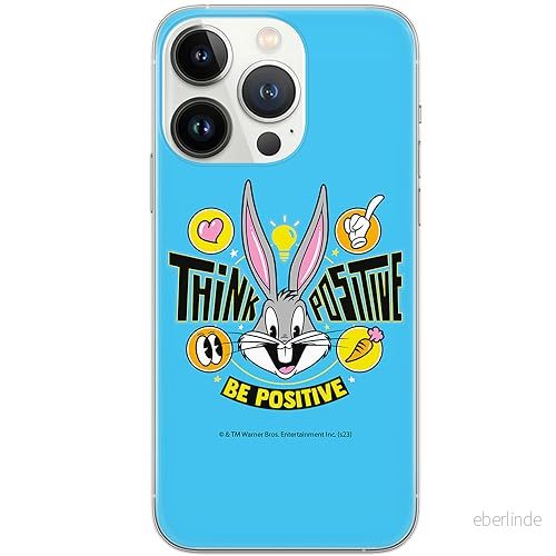 ERT GROUP mobiltelefonfodral för Iphone 13 PRO originalt och officiellt licensierat Looney Tunes mönster Bugs 019 optimalt anpassad till formen på mobiltelefonen, fodral tillverkad av TPU plast 5905795083243