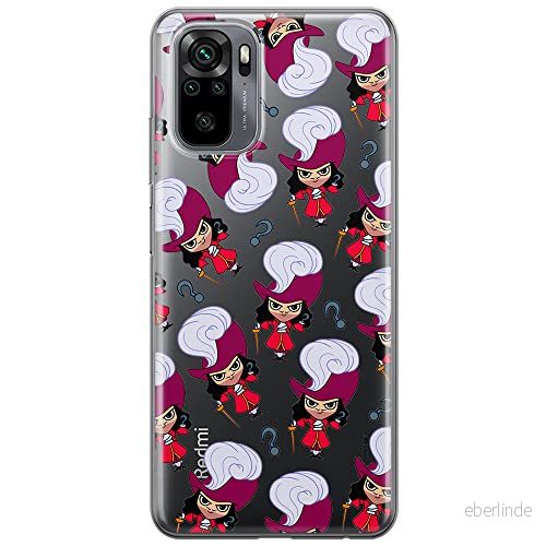ERT GROUP mobiltelefonfodral för Xiaomi REDMI NOTE 10/ 10S originalt och officiellt licensierat Disney mönster James Hook 002 optimalt anpassad till formen på mobiltelefonen, gedeeltelijk transparant 5905131453389