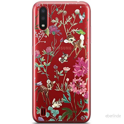 ERT GROUP mobiltelefonfodral för Samsung A01 originalt och officiellt licensierat Disney mönster Bambi & Friends 001 optimalt anpassad till formen på mobiltelefonen, gedeeltelijk transparant 5904805416323