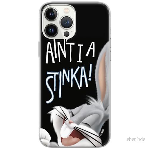 ERT GROUP mobiltelefonfodral för Iphone 13 PRO MAX originalt och officiellt licensierat Looney Tunes mönster Bugs 003 Vit optimalt anpassad, fodral tillverkad av TPU plast 5903932874372