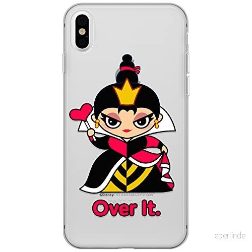 ERT GROUP mobiltelefonfodral för Iphone X/XS originalt och officiellt licensierat Disney mönster Queen of Hearts 001 optimalt anpassad till formen på mobiltelefonen, gedeeltelijk transparant 5905131423856