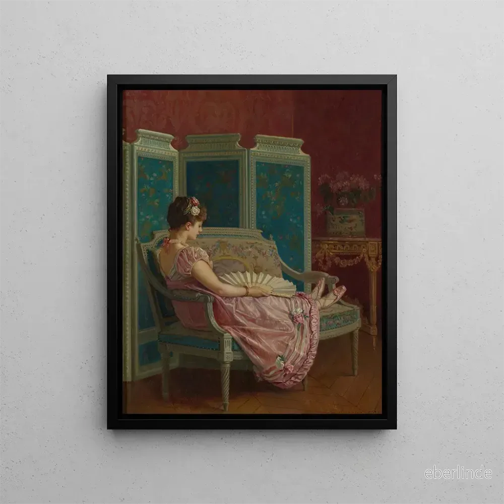 Målning Pensées vaines – Auguste Toulmouche | Konsttryck Målning Pensées vaines – Auguste Toulmouche | Konsttryck