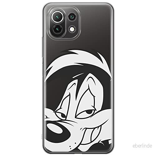 ERT GROUP mobiltelefonfodral för Xiaomi 11 LITE 4G/5G originalt och officiellt licensierat Looney Tunes mönster Pepe Le Pew 001, gedeeltelijk transparant 5903932702804