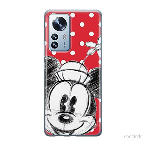 ERT GROUP mobiltelefonfodral för Xiaomi 12 PRO originalt och officiellt licensierat Disney mönster Minnie 009 optimalt anpassad till formen på mobiltelefonen, fodral tillverkad av TPU plast 5905511520526