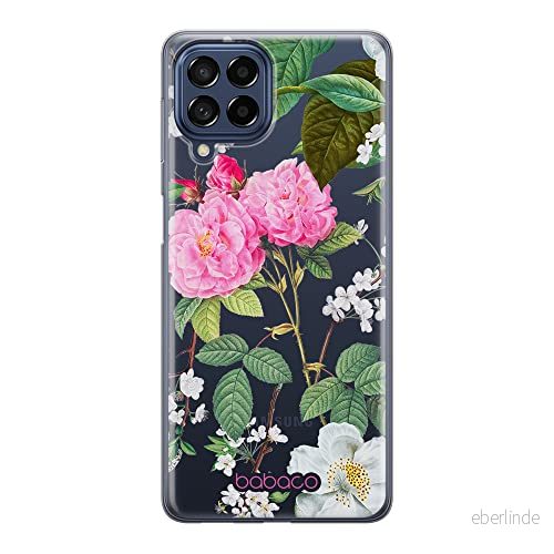 ERT GROUP mobiltelefonfodral för Samsung M53 5G originalt och officiellt licensierat Babaco mönster Flowers 037 optimalt anpassad till formen på mobiltelefonen, gedeeltelijk transparant 5905511391225