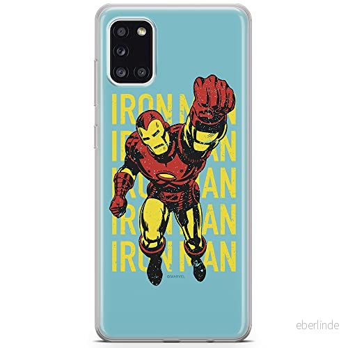 ERT GROUP mobiltelefonfodral för Samsung A31 originalt och officiellt licensierat Marvel mönster Iron Man 009 optimalt anpassad till formen på mobiltelefonen, fodral tillverkad av TPU plast 5903040214312