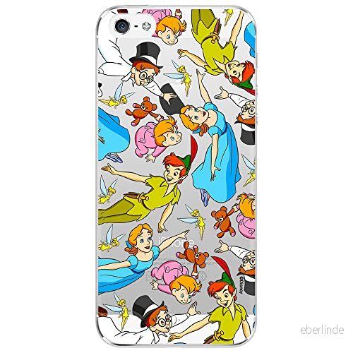 ERT GROUP mobiltelefonfodral för Iphone 5/5S/SE originalt och officiellt licensierat Disney mönster Peter Pan 002 optimalt anpassad till formen på mobiltelefonen, gedeeltelijk transparant 5905131788931