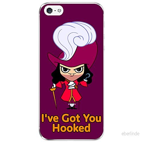 ERT GROUP mobiltelefonfodral för Iphone 5/5S/SE originalt och officiellt licensierat Disney mönster James Hook 001 optimalt anpassad till formen på mobiltelefonen, fodral tillverkad av TPU plast 5905131449528