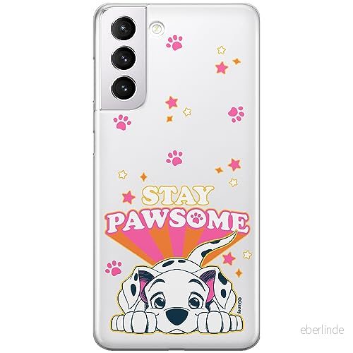ERT GROUP mobiltelefonfodral för Samsung S21 PLUS originalt och officiellt licensierat Disney mönster Dalmatian 007 optimalt anpassad till formen på mobiltelefonen, gedeeltelijk transparant 5905511991678