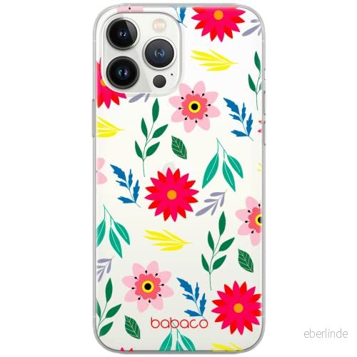 ERT GROUP mobiltelefonfodral för Apple Iphone 5/5S/SE originalt och officiellt licensierat Babaco mönster Flowers 010 Vit optimalt anpassad till formen på mobiltelefonen, gedeeltelijk transparant 5903932586688