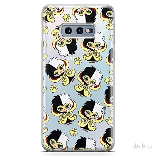 ERT GROUP mobiltelefonfodral för Samsung S10e originalt och officiellt licensierat Disney mönster Cruella 007 optimalt anpassad till formen på mobiltelefonen, gedeeltelijk transparant 5905131491725