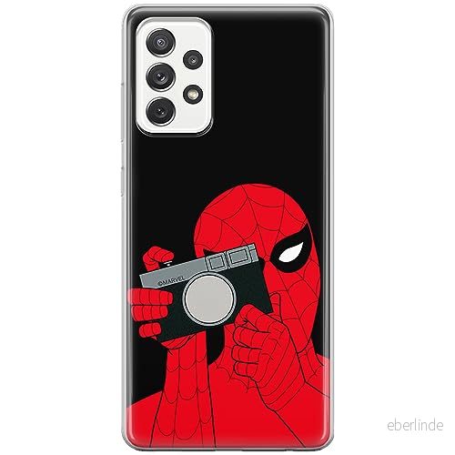 ERT GROUP mobiltelefonfodral för Samsung A73 5G originalt och officiellt licensierat Marvel mönster Spider Man 026 optimalt anpassad till formen på mobiltelefonen, fodral tillverkad av TPU plast 5905795003265