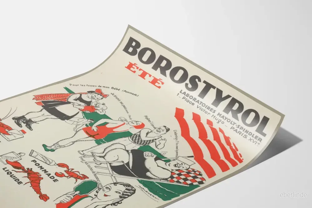 Vintageposter Borostyrol sommar - Retro väggdekoration - Bild 3