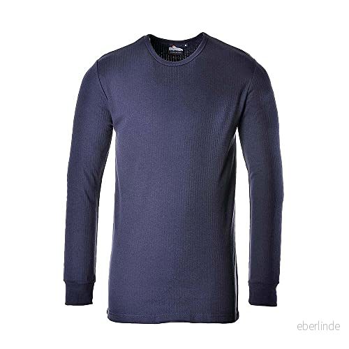 Portwest B123 Isolerad Termo T Shirt Långärmad Marinblå, X Stor 5036108161737