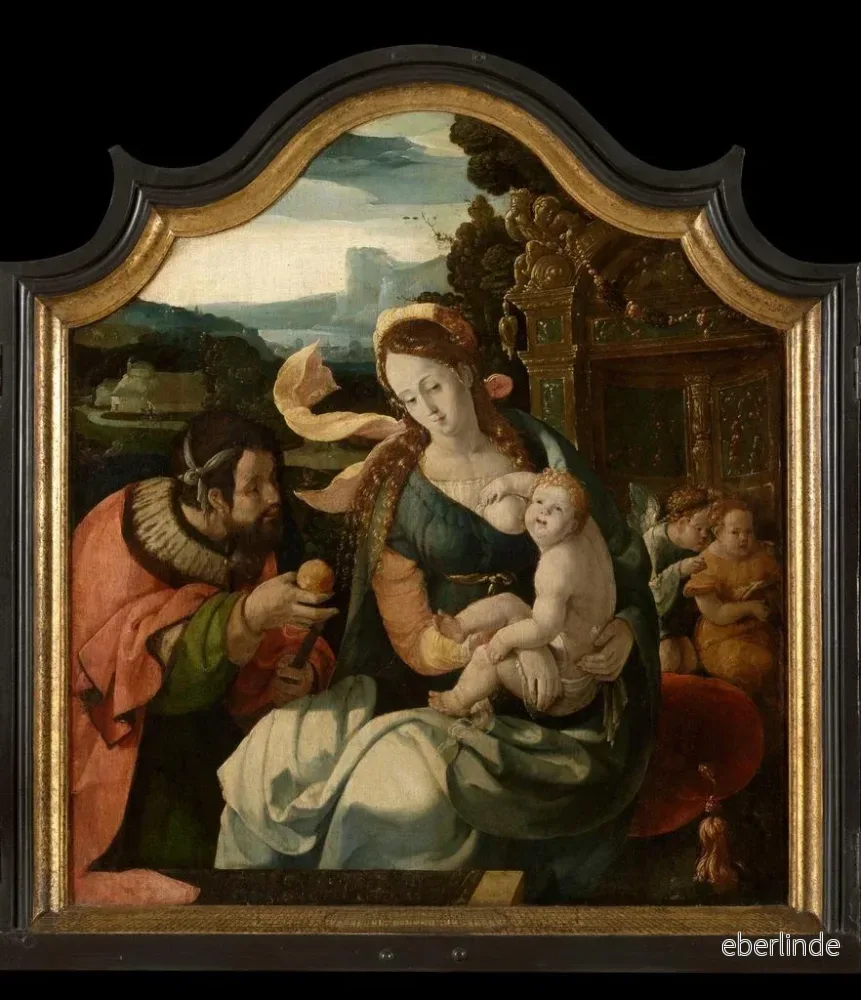 Målning La Sainte Famille - Aertgen Claesz van Leyden | Konsttryck - Bild 2