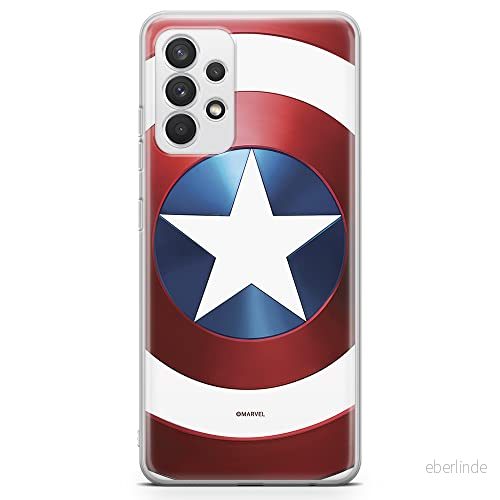 ERT GROUP mobiltelefonfodral för Samsung A32 4G LTE originalt och officiellt licensierat Marvel mönster Captain America 025 anpassad till formen på mobiltelefonen, fodral tillverkad av TPU plast 5903040470237