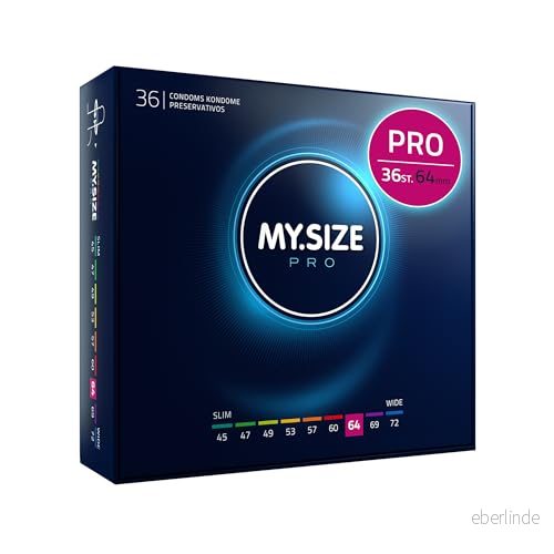 MY.SIZE PRO kondom storlek 6, 64mm, 36 stycken Den nya generationen kondomer 4025838436643