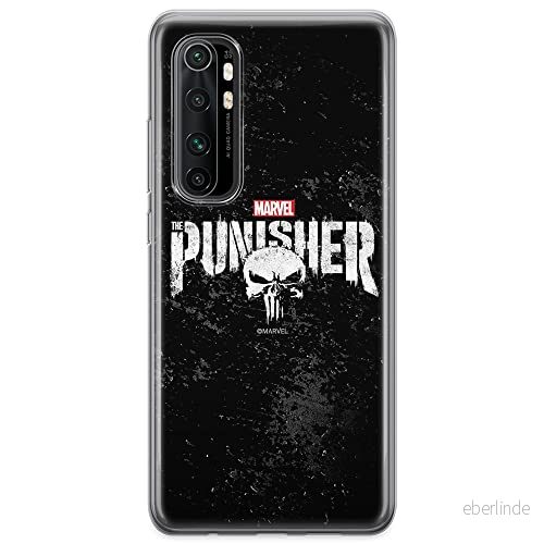 ERT GROUP mobiltelefonfodral för Xiaomi MI NOTE 10 Lite originalt och officiellt licensierat Marvel mönster Punisher 003 optimalt anpassad till formen på mobiltelefonen, fodral tillverkad av TPU plast 5904805588112